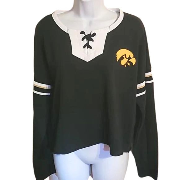 PINK x 5th & Ocean Iowa Hawkeyes Shirt Womens Medium - Picture 1 of 5